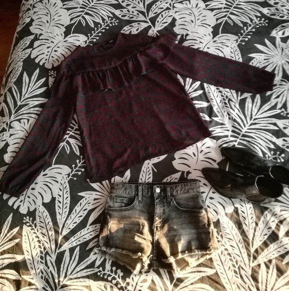 ONLY leopard print ruffle blouse - Picture 3 of 8